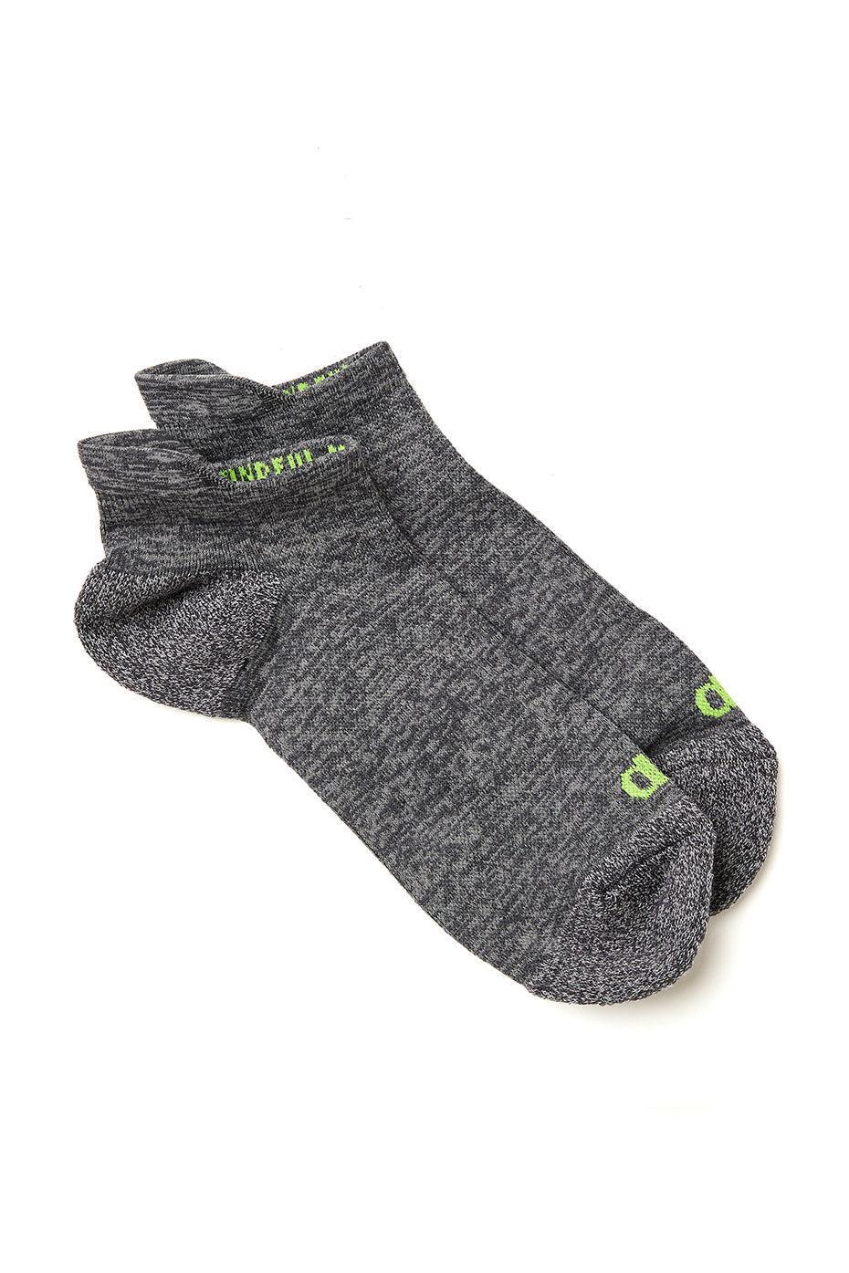 Men's Performance Tab Sock - Dark Grey Heather/Highlighter Product Image