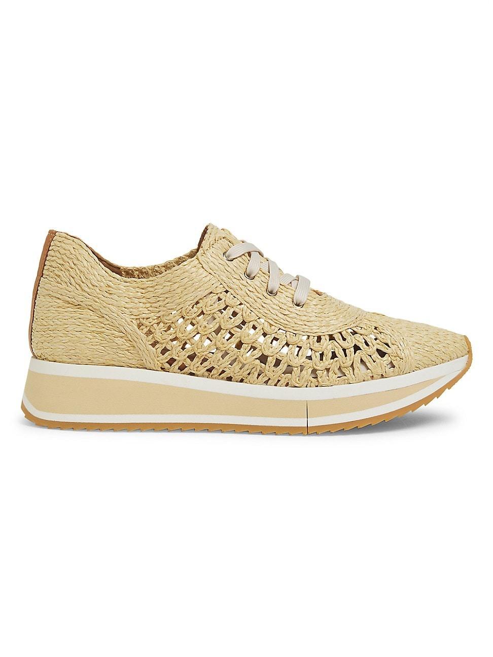 Womens Ozan2 Woven Raffia Low-Top Sneakers Product Image