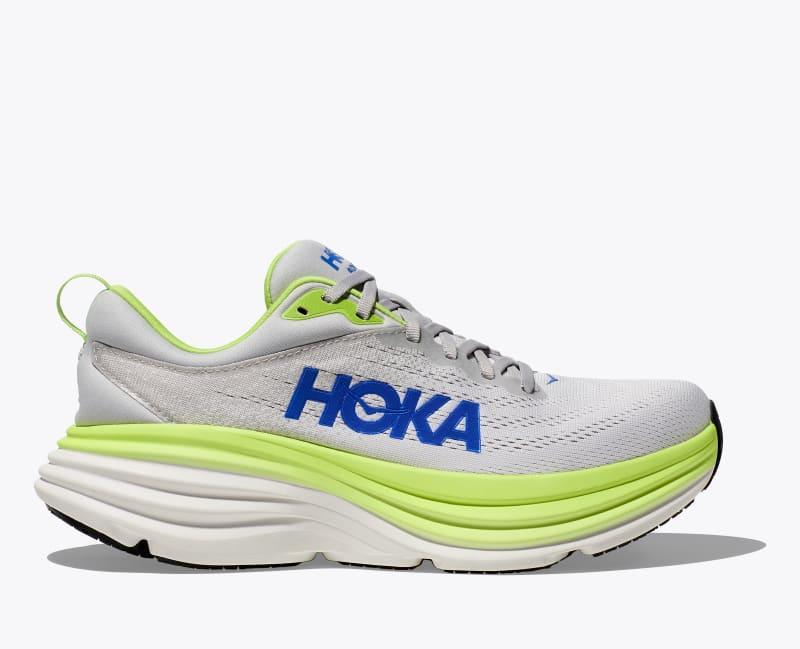 HOKA Mens Bondi 8 Shoes in Oat Milk/Barley, Size 9.5 W Product Image