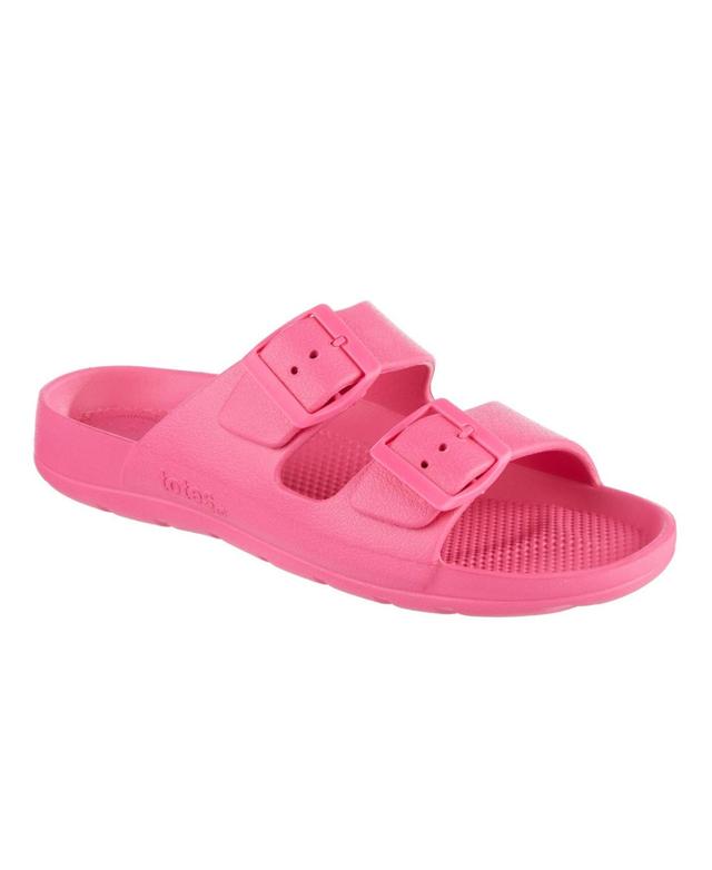 totes Womens Everywear Double Buckle Adjustable Slide Sandals Product Image