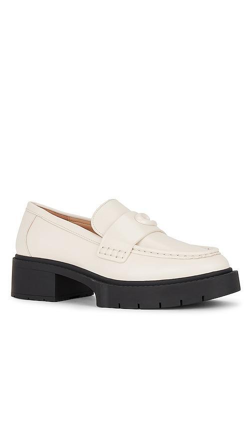 Womens Leah Leather Lug-Sole Loafers Product Image