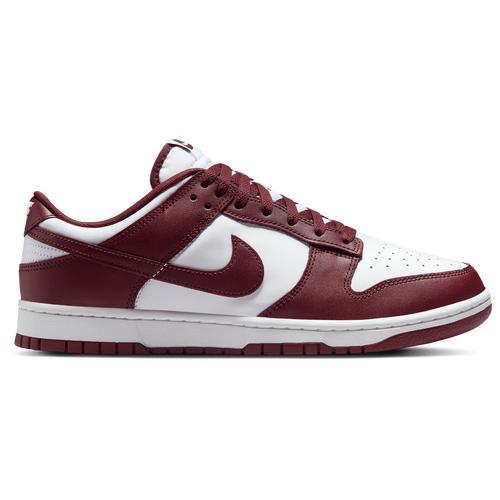 Nike Mens Dunk Low - Shoes Red/White/Red Product Image