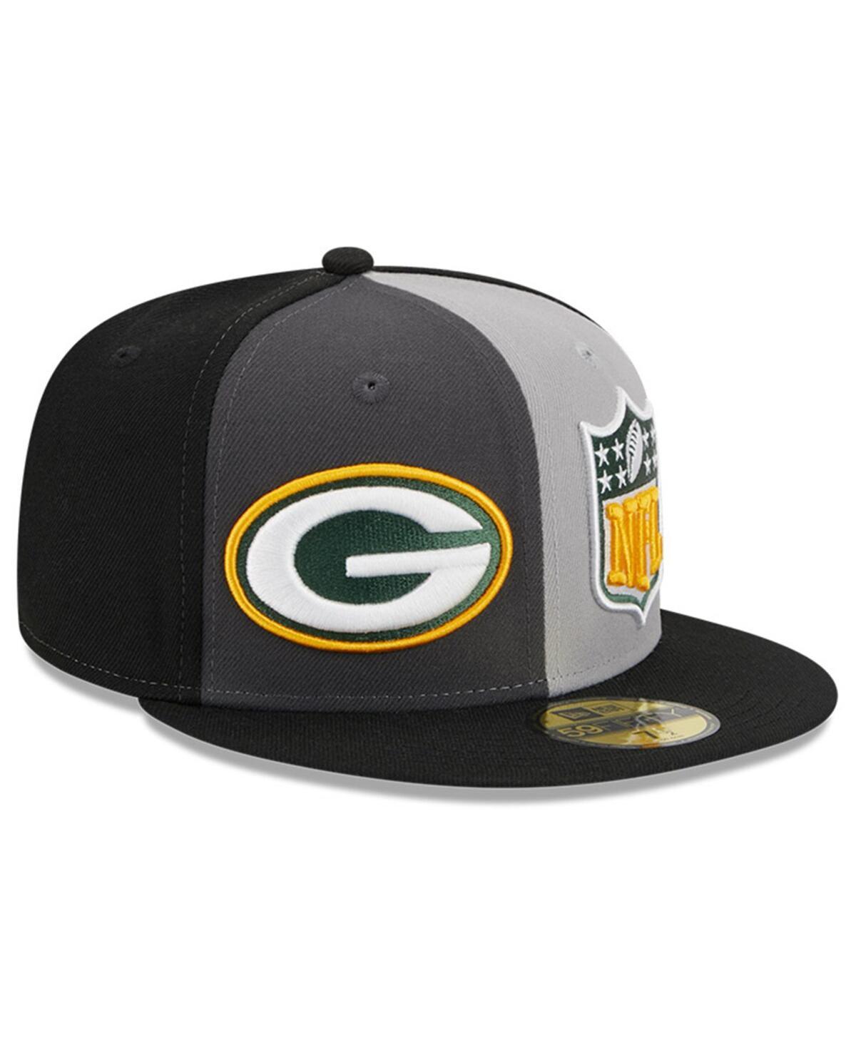 Mens New Era Gray/Black Green Bay Packers 2023 Sideline 59FIFTY Fitted Hat Product Image