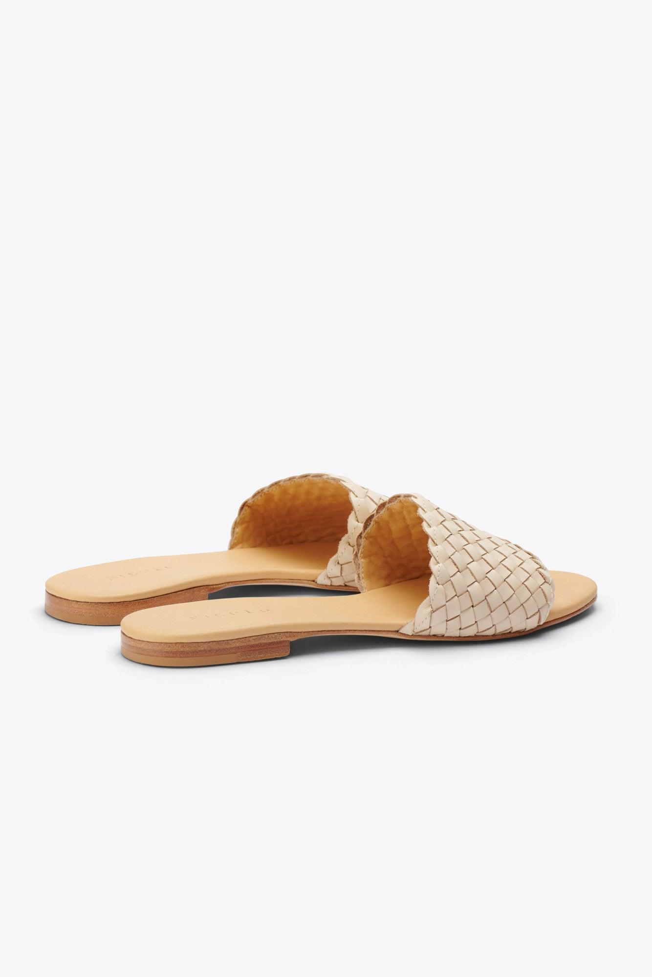 Nisolo Isla Woven Slide Sandal - Bone Product Image