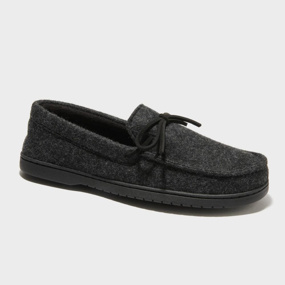 dluxe by dearfoams Mens Dilan Slippers - Charcoal Gray L Product Image