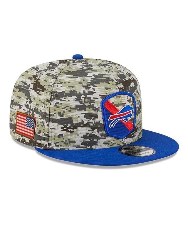 Mens New Era  Camo/Royal Buffalo Bills 2023 Salute To Service 9FIFTY Snapback Hat Product Image