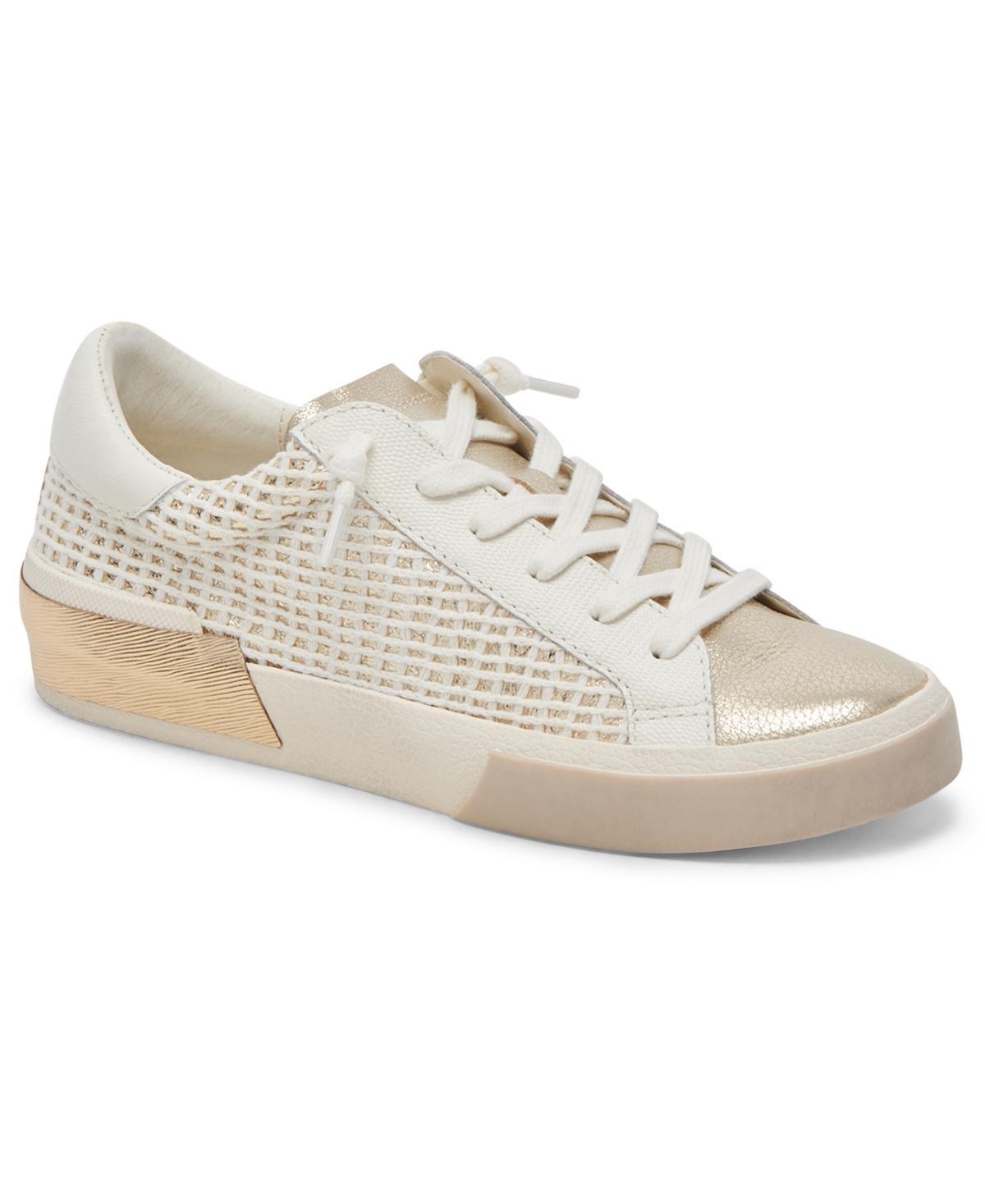 Zina Sneaker In White/tan Leather Product Image