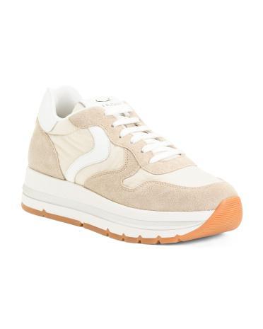 Maran Suede And Nylon Sneakers for Women Product Image