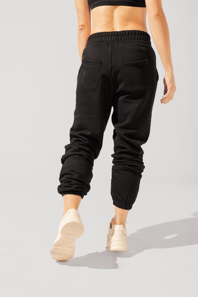 Cloud Rollover Sweatpant - Black Product Image