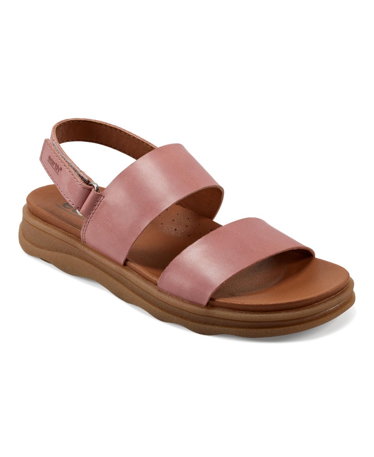 Earth Womens Leah Round Toe Strappy Casual Flat Sandals Product Image