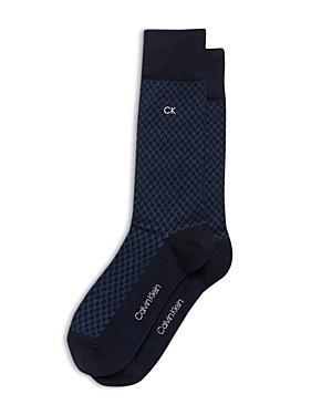 Calvin Klein Mens Flat Knit Dress Crew Socks Product Image