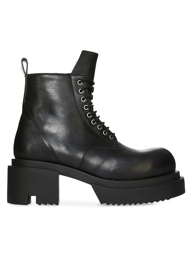 Mens Leather Lace-Up Boots Product Image