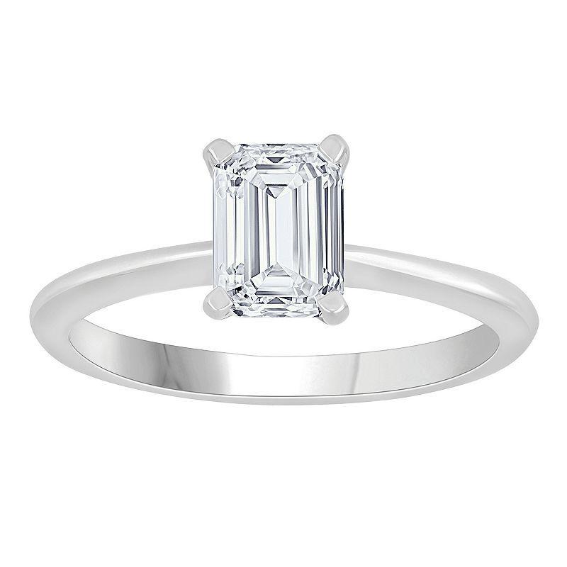 Diamond Medley 14k White Gold 2 Carat T.W. Lab-Grown Diamond Solitaire Ring, Womens 14k Whgold Product Image