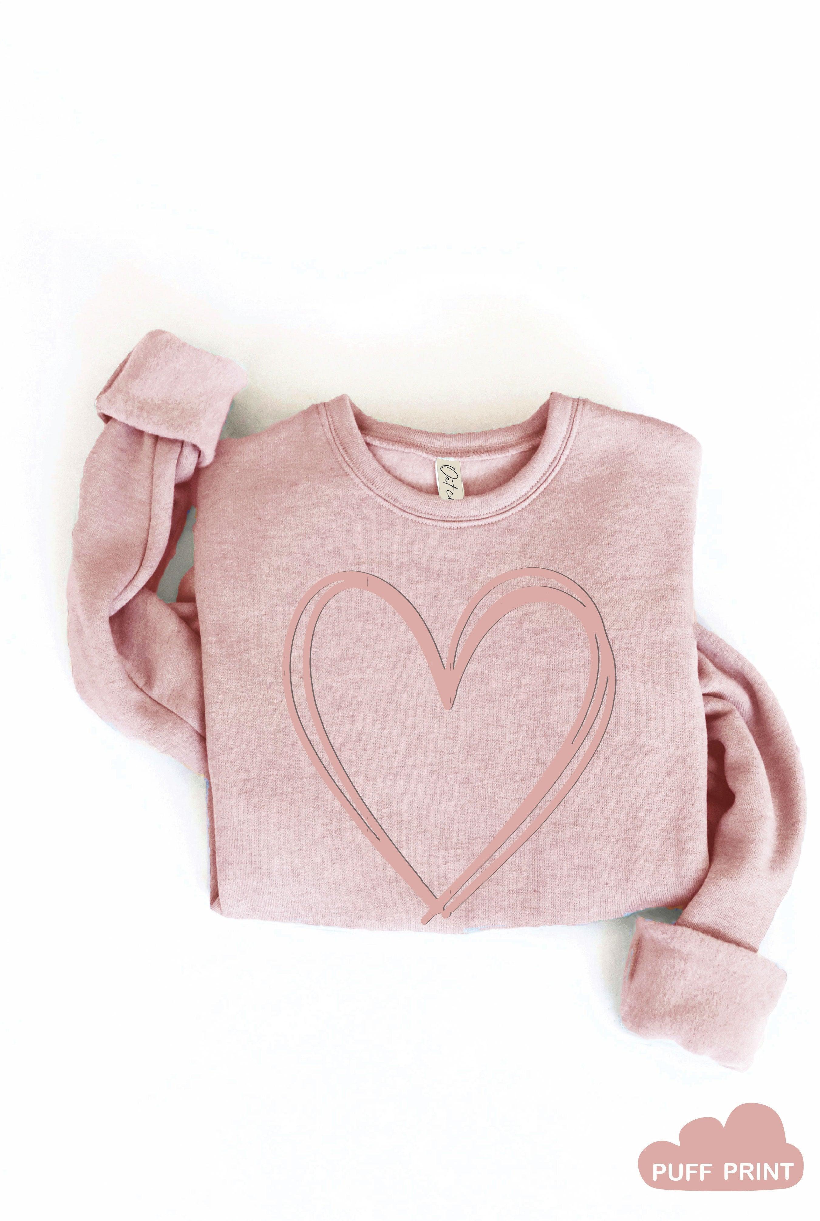 Heart Puff Sweatshirt Product Image