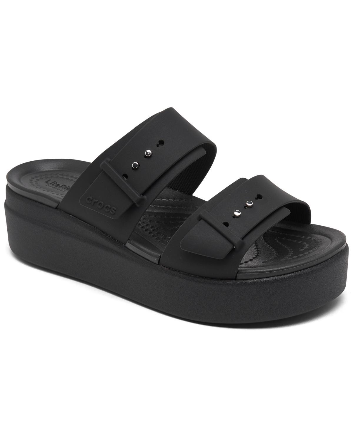 Crocs Womens Brooklyn Low Wedge Sandals from Finish Line Product Image