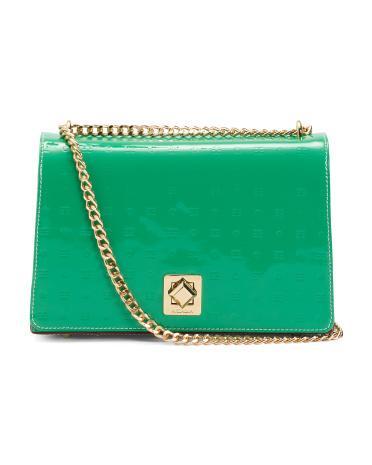 Leather Flap Square Closer Crossbody for Women | Leather/Metal product image