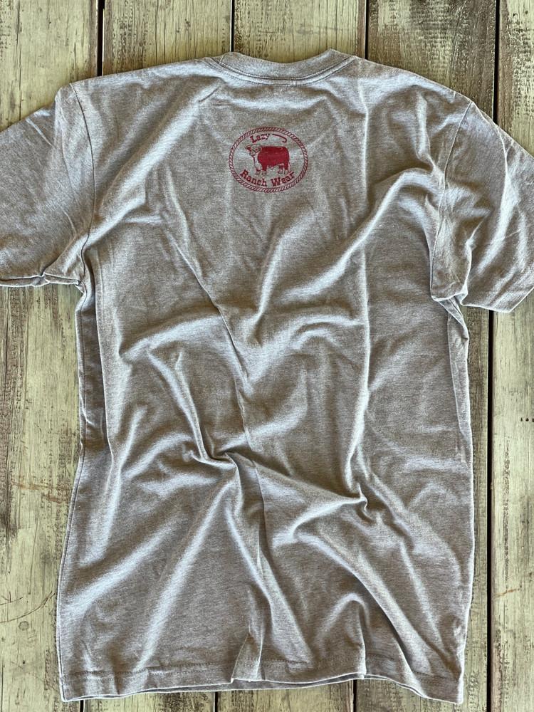 Lazy J Ranch Wear® Men's S/S Light Grey Santa Fe T-Shirt Product Image