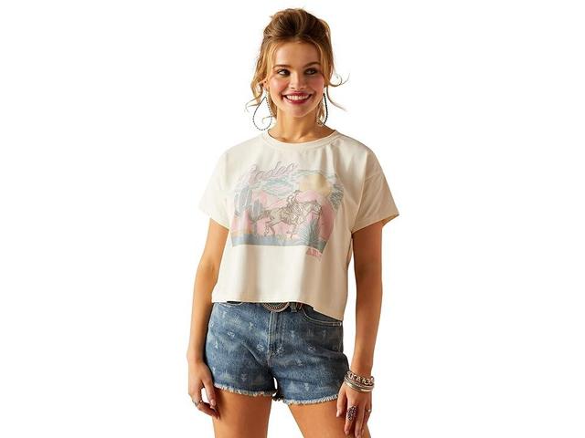 Ariat Rodeo Bound T-Shirt (Pristine) Women's Clothing Product Image