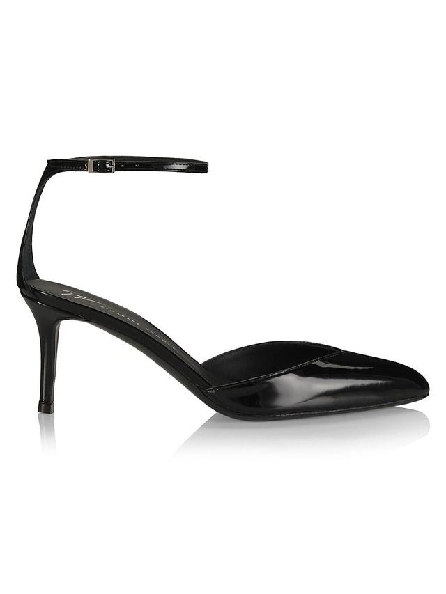 Womens Patent Leather Ankle-Strap Pumps Product Image