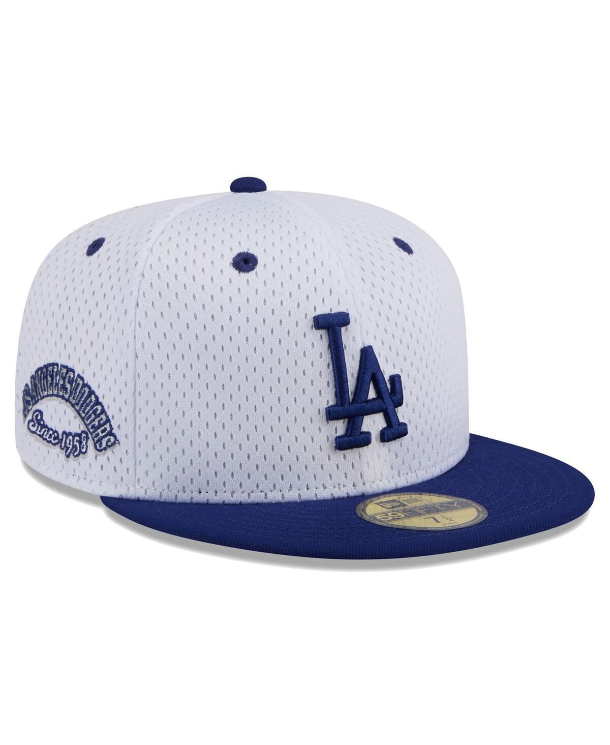 Mens New Era Los Angeles Dodgers Throwback Mesh 59FIFTY Fitted Hat Product Image