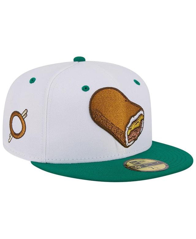 Mens New Era White Omaha Storm Chasers Theme Nights Omaha Runzas 59FIFTY Fitted Hat Product Image