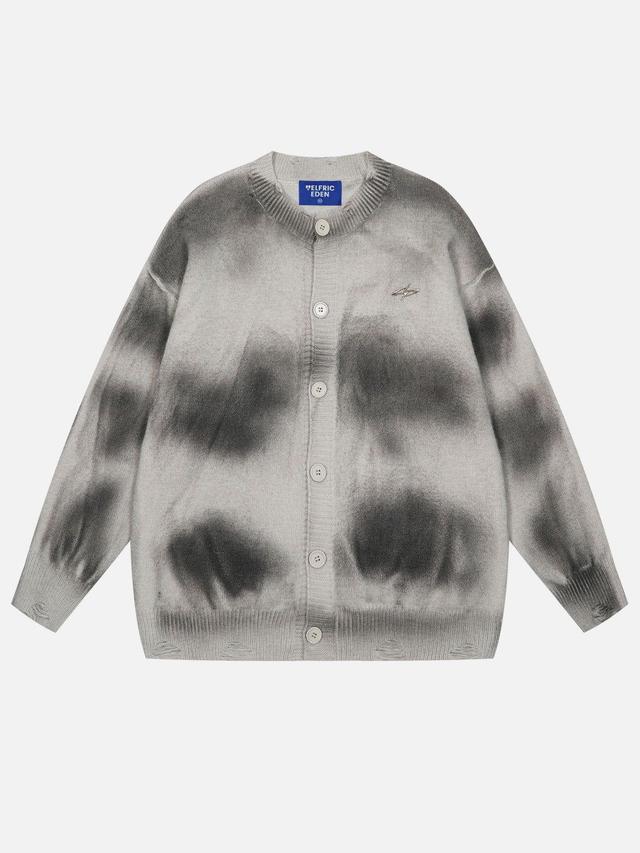 Aelfric Eden Tie Dye Distressed Cardigan Product Image