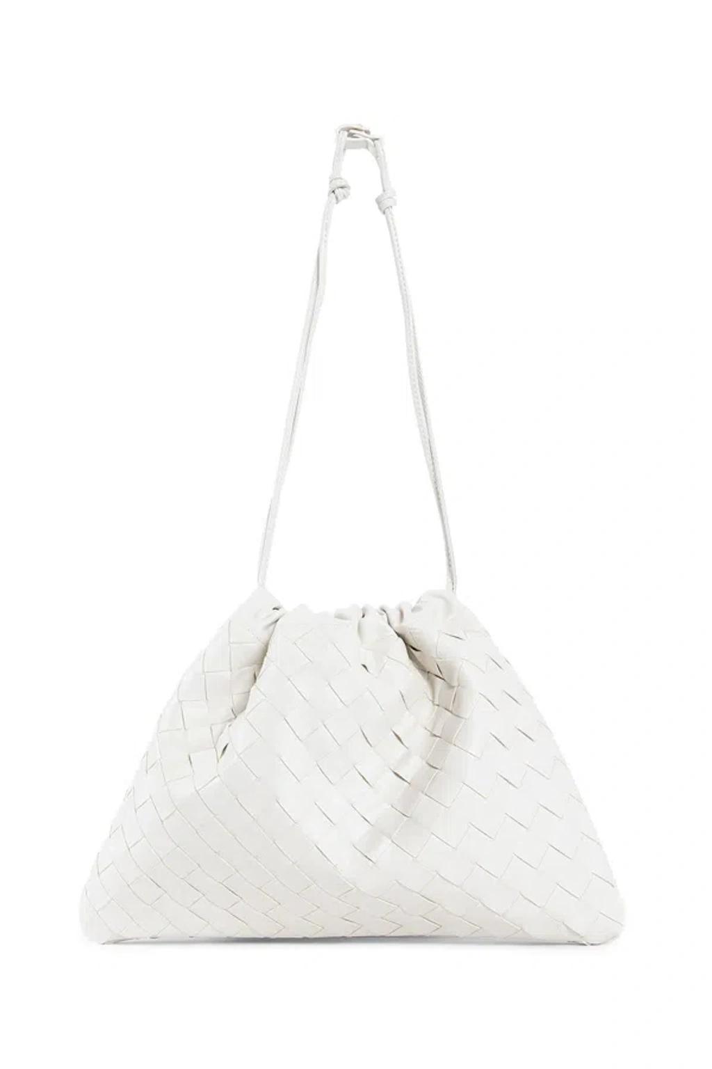 BOTTEGA VENETA Womens  Intrecciato Leather Dustbag In White Product Image