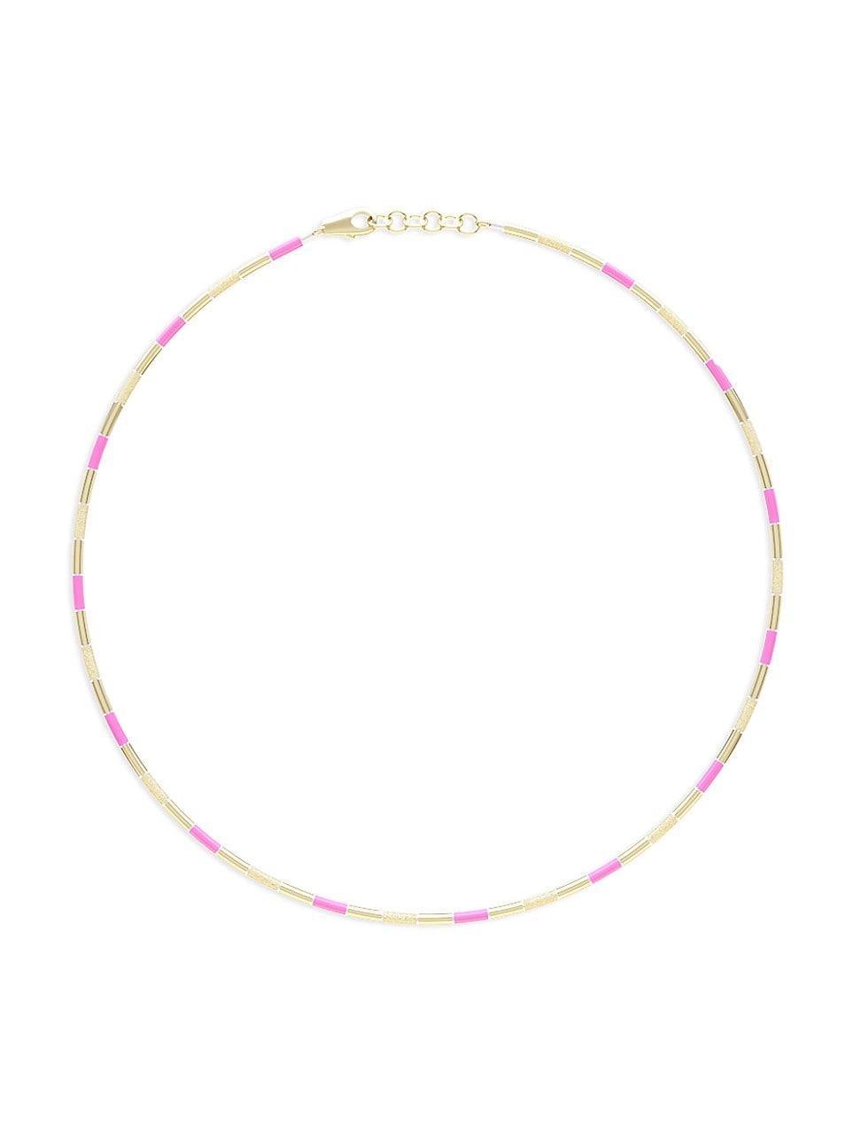 Womens Goldtone & Enamel Beaded Necklace Product Image