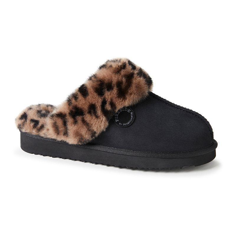 Fireside by Dearfoams Sydney Scuff Womens Slippers Brown Product Image