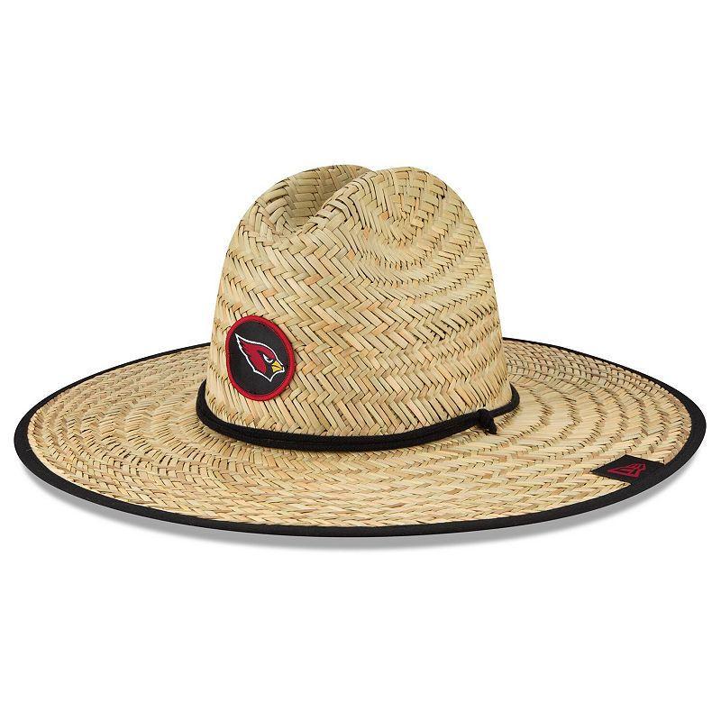 Mens New Era Natural Arizona Cardinals 2020 NFL Summer Sideline Official Straw Hat Product Image