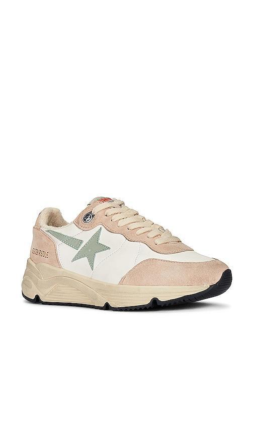 Star Mixed Leather Running Sneakers Product Image