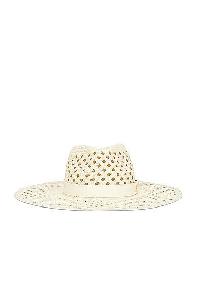 Valentino Garavani V Signature Large Brim Hat in Ivory Product Image