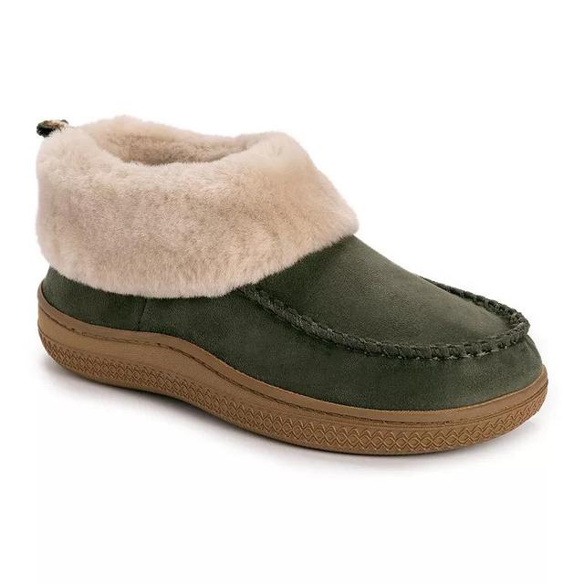 MUK LUKS Selah Womens Bootie Slippers Green Product Image