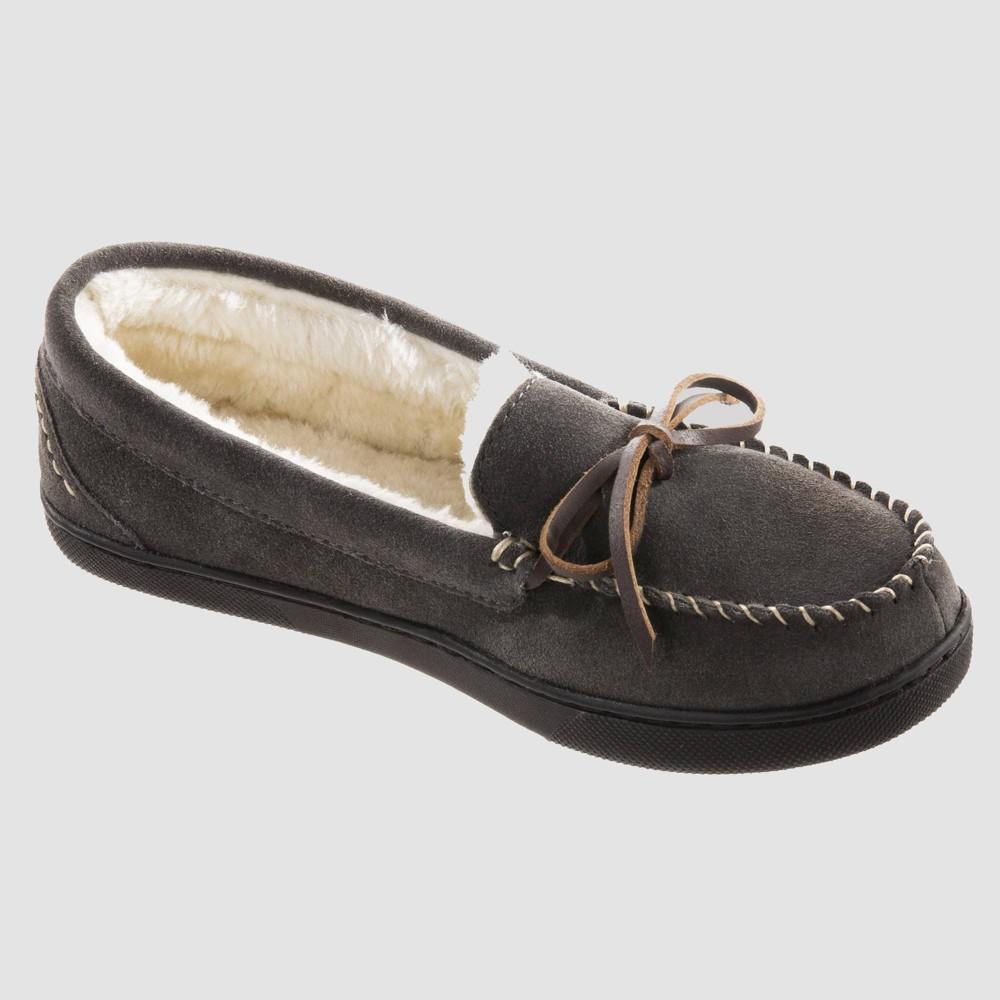 Isotoner Women's Genuine Suede Moccasin Slippers - Tan L Product Image