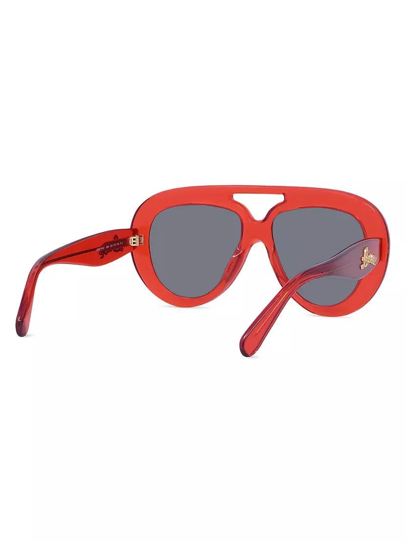 Curvy 55MM Pilot Sunglasses Product Image