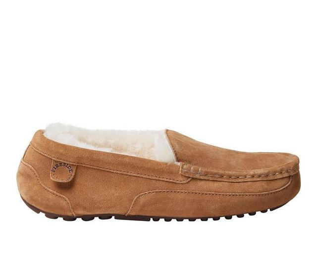 Fireside by Dearfoams Men's Melbourne Genuine Shearling Moccasin Slippers Product Image