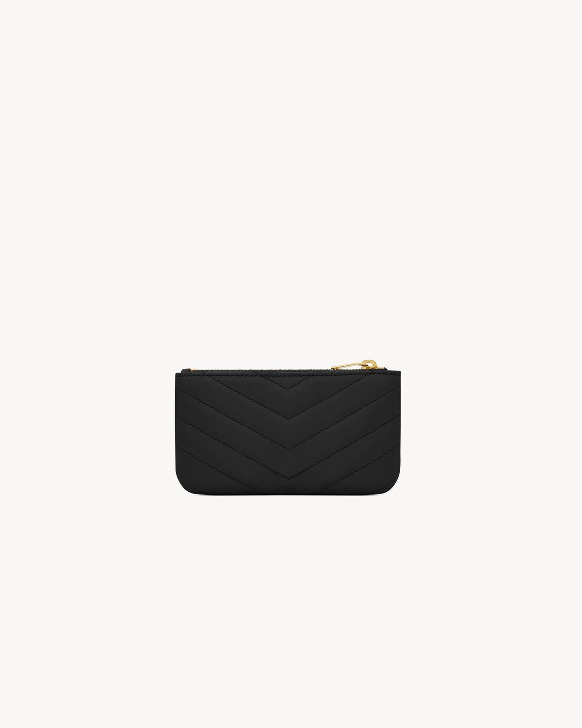 CASSANDRE MATELASSÉ key pouch in smooth leather | Saint Laurent | YSL.com Product Image