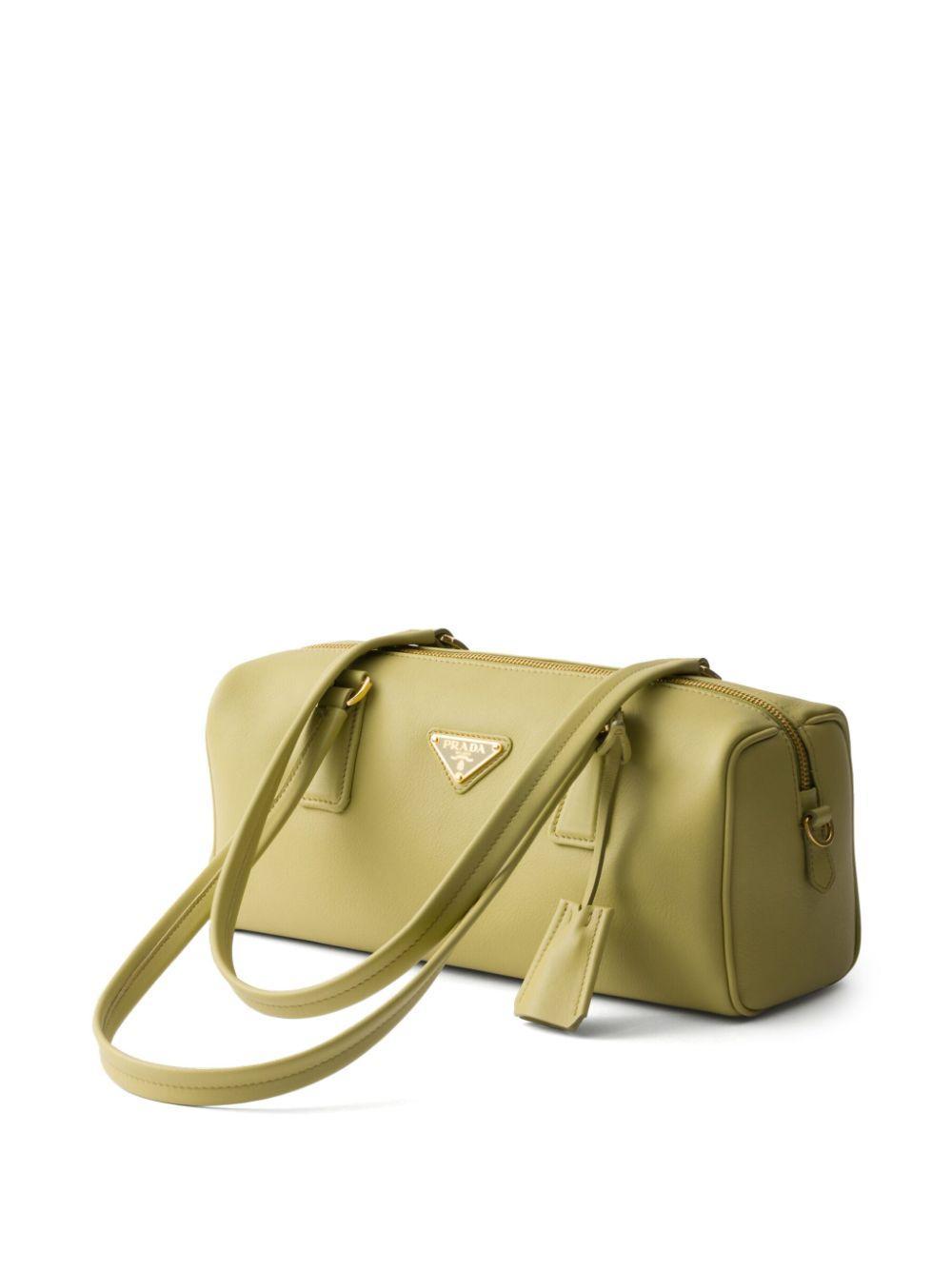 medium leather top-handle bag Product Image