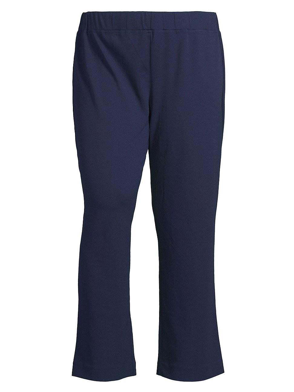 Womens Plus Size Deco Crepe Ankle Pants Product Image