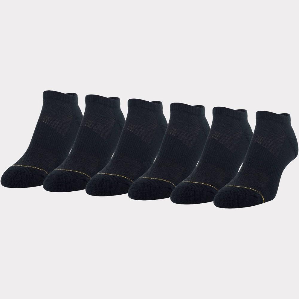 All Pro Womens Extended Size Aqua FX Heel Toe Cushion 6pk No Show Athletic Socks 8-12 Product Image