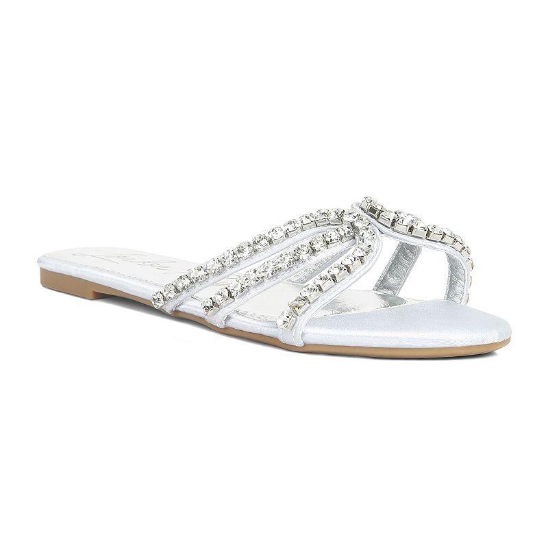 London Rag Mezzie Dimante Strap Womens Flat Sandals Product Image