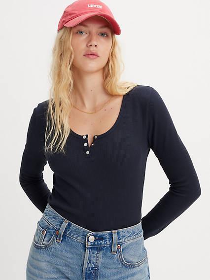 Levis Dry Goods Waffle Henley Shirt - Womens Product Image