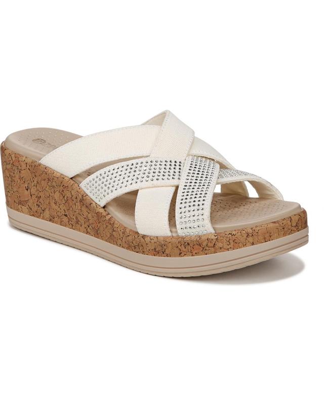 BZees Reign Washable Strappy Wedge Sandals Product Image