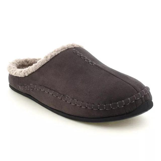 Deer Stags Slipperooz Mens Nordic Slippers Grey Product Image