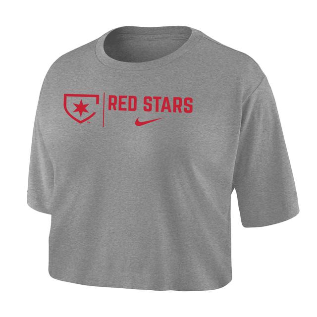 Chicago Red Stars Nike Women's Dri-FIT Soccer Cropped T-Shirt Product Image