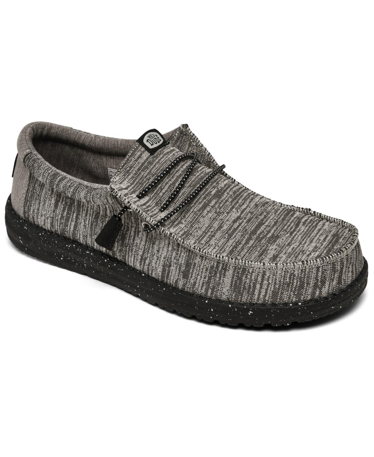 Hey Dude Mens Wally Sport Knit Casual Slip-On Moccasin Sneakers from Finish Line Product Image