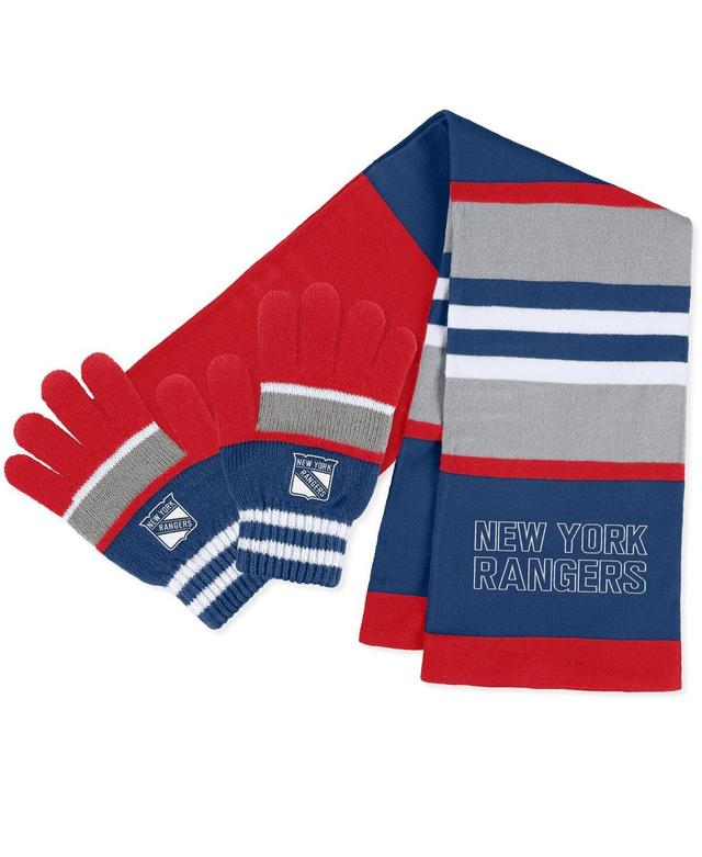 Womens WEAR by Erin Andrews Toronto Maple Leafs Stripe Glove & Scarf Set Product Image