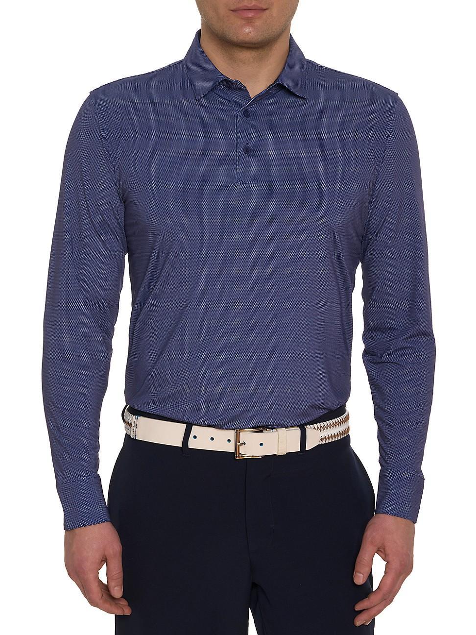 Robert Graham Alastor Long Sleeve Golf Polo Product Image