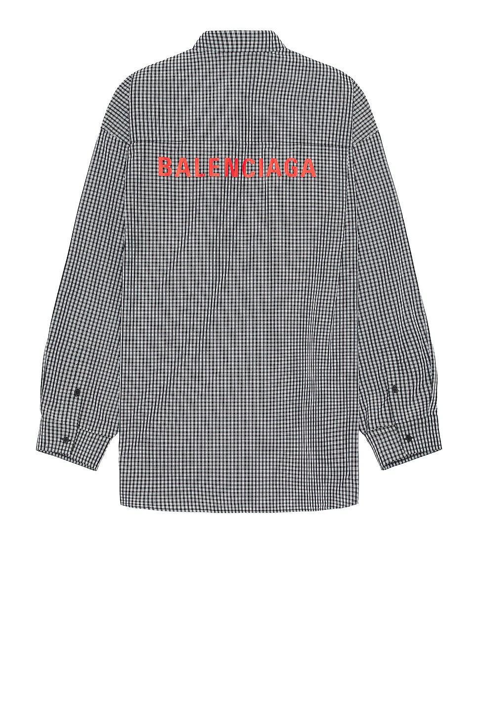 Balenciaga Oversized Shirt in Black Product Image