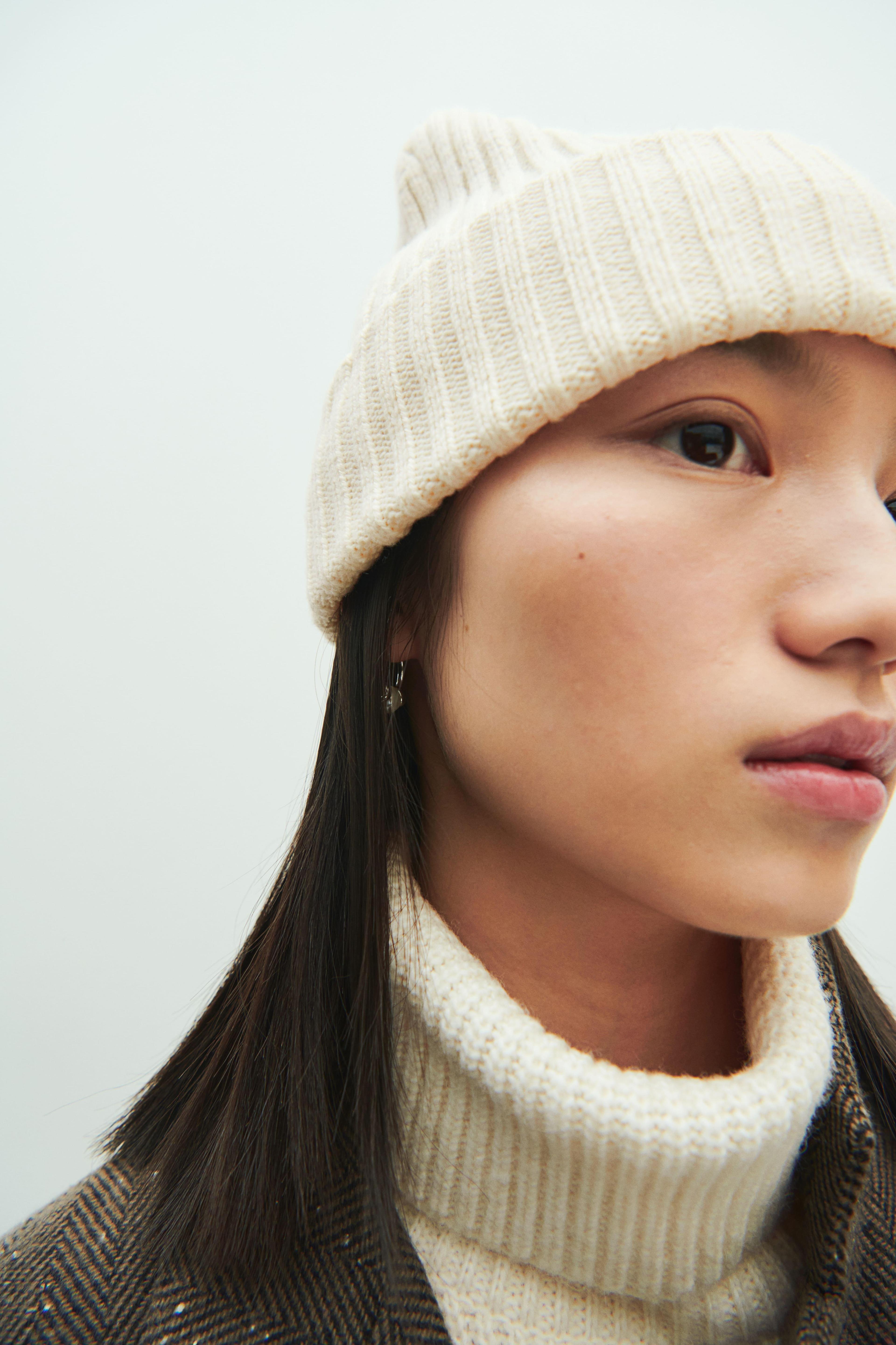 Rib-Knit Beanie Product Image